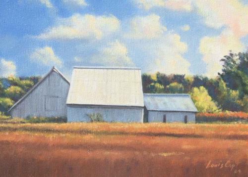 Barns at Paxico by Louis Copt