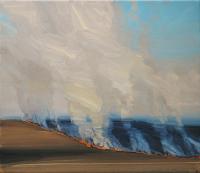 Burning - Along Prairie Scout Road 1 by Lisa Grossman
