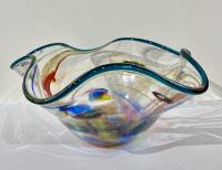 Circus Scallop Bowl by AlBo Glass